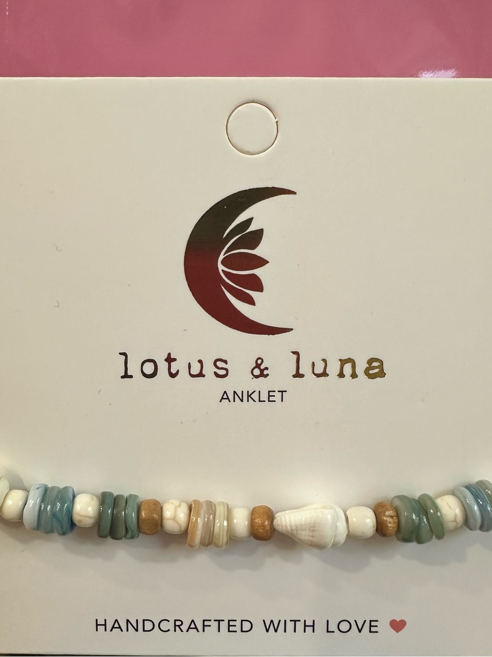 Lotus & Luna Coastal Shell Beaded Anklet